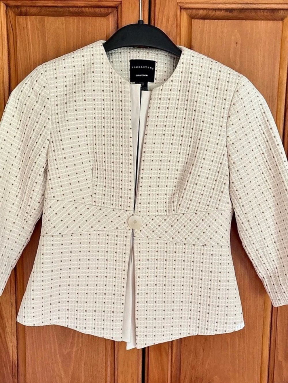 Doncaster Textured Button Front Jacket Size 2P Like New